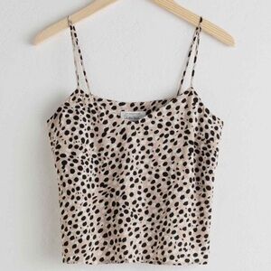 & Other Stories Leopard Print Cami | size US 6